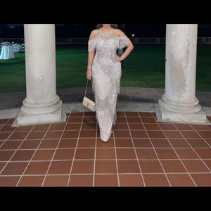 Couture Dress - Size 8 - Crystal Beads